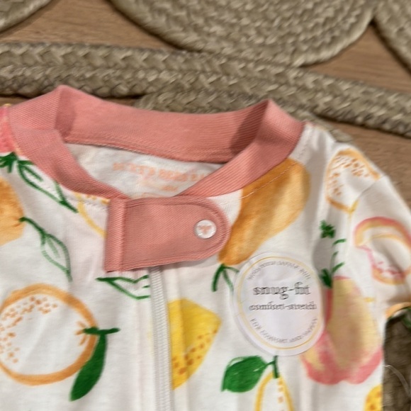 Burt's Bees sweet & sour pajama footie NWT 18M - Picture 5 of 5